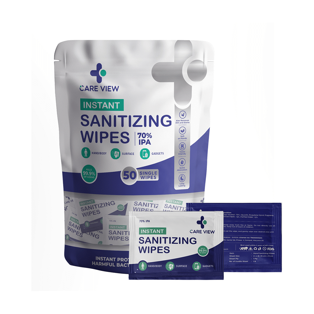 Care View CV1511 Instant Sanitizing Wipes 70%IPA - Image 1