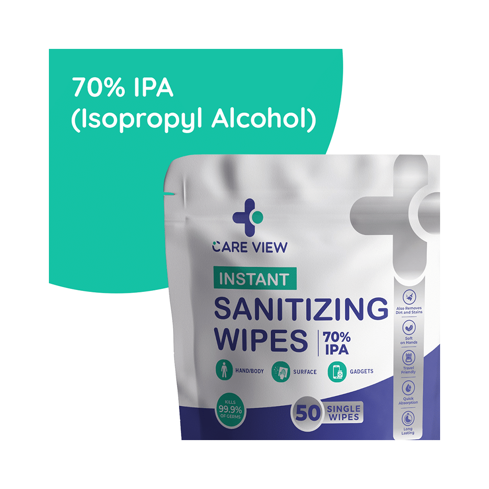 Care View CV1511 Instant Sanitizing Wipes 70%IPA - Image 2