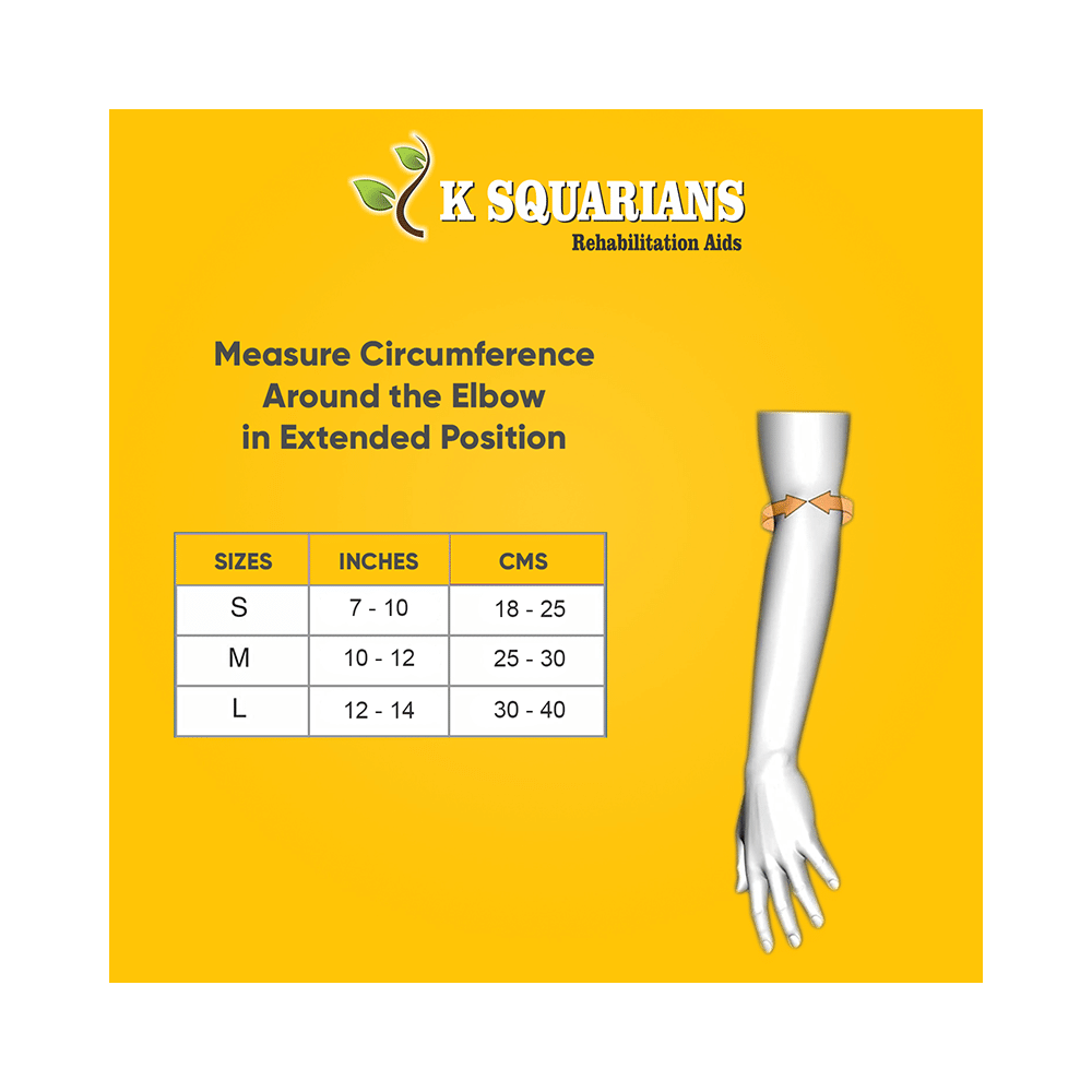 K Squarians Tennis Elbow Support Medium Black - Image 3