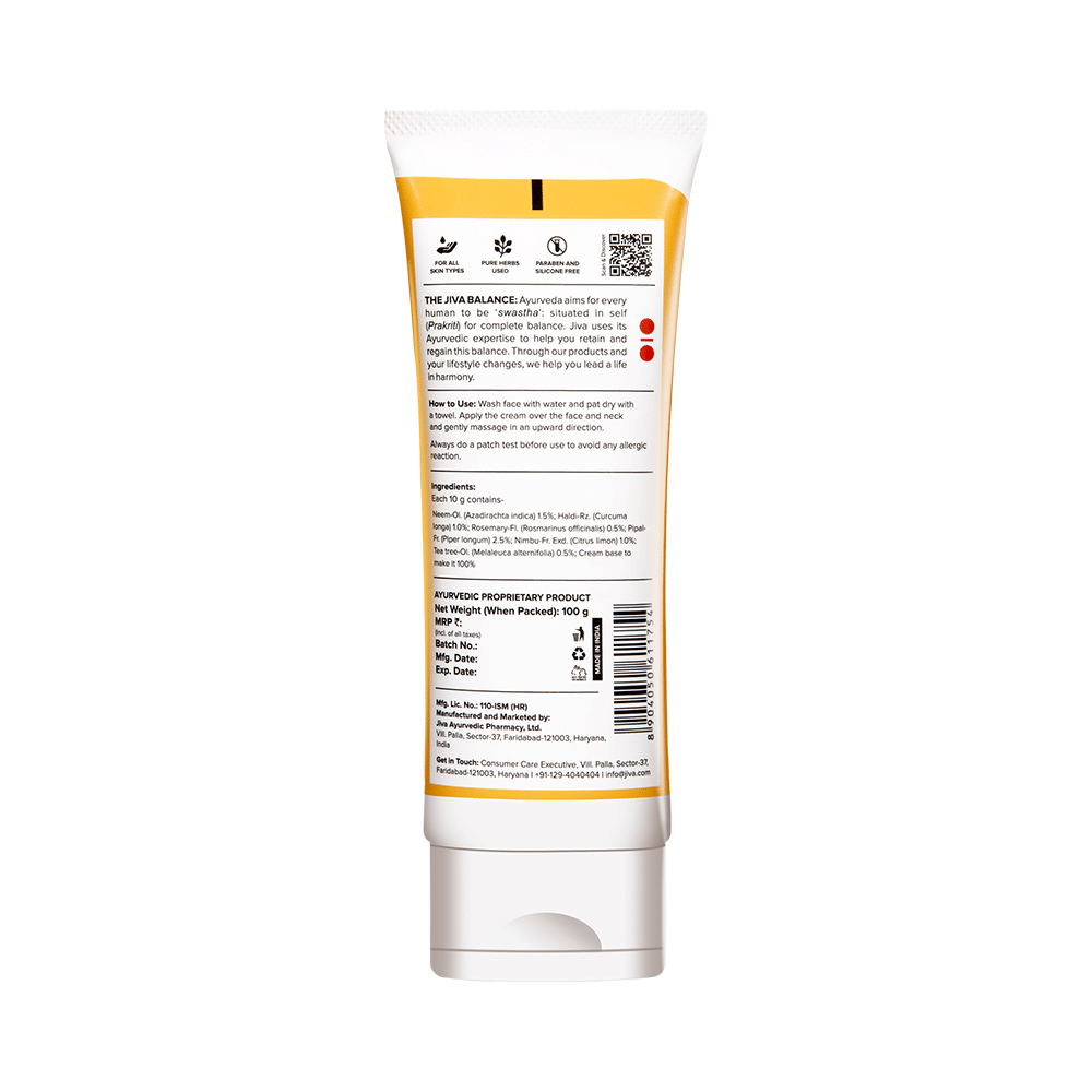 Jiva Ayurveda Turmeric Cream Spotless Skin (100gm Each) - Image 2