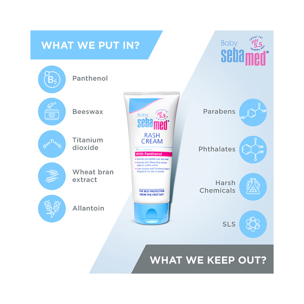 Sebamed Baby Rash Cream with Panthenol & Wheat Bran Extract - Image 8