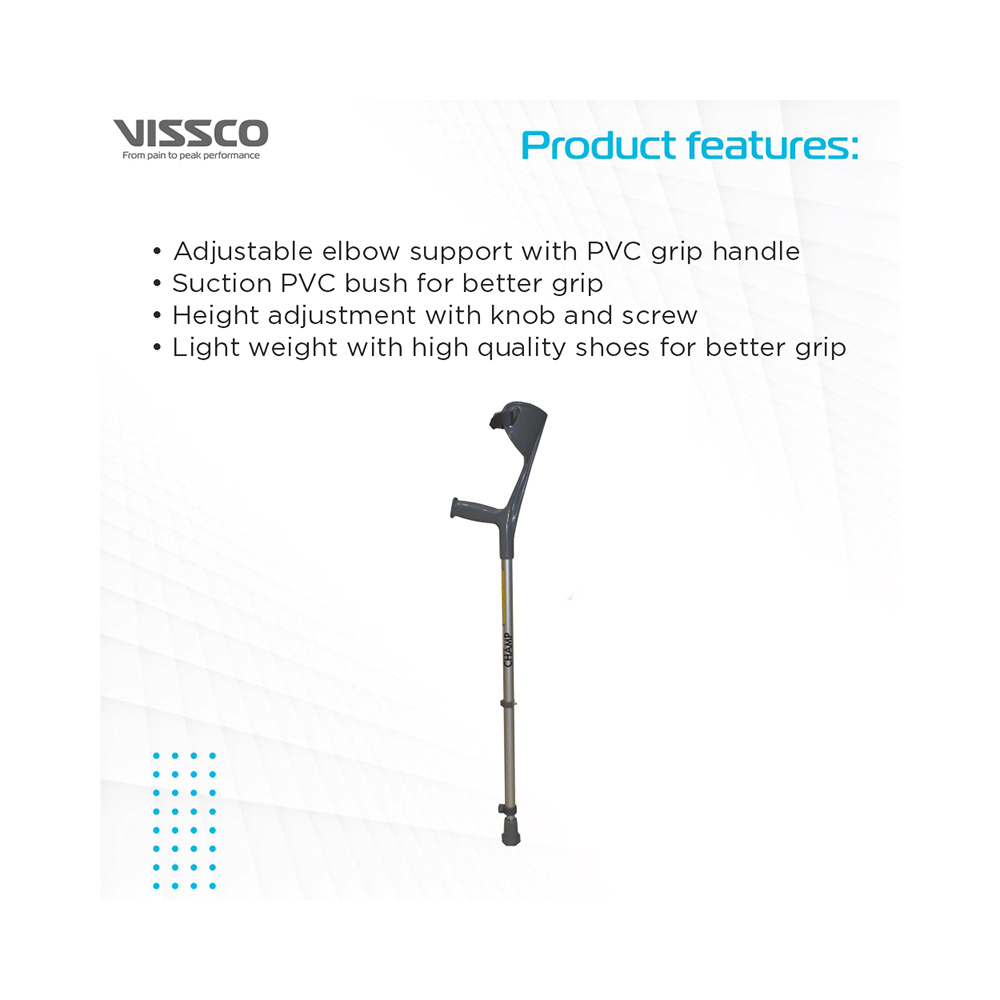 Vissco 0904CC Champ Plus Elbow Crutch Universal - Image 4