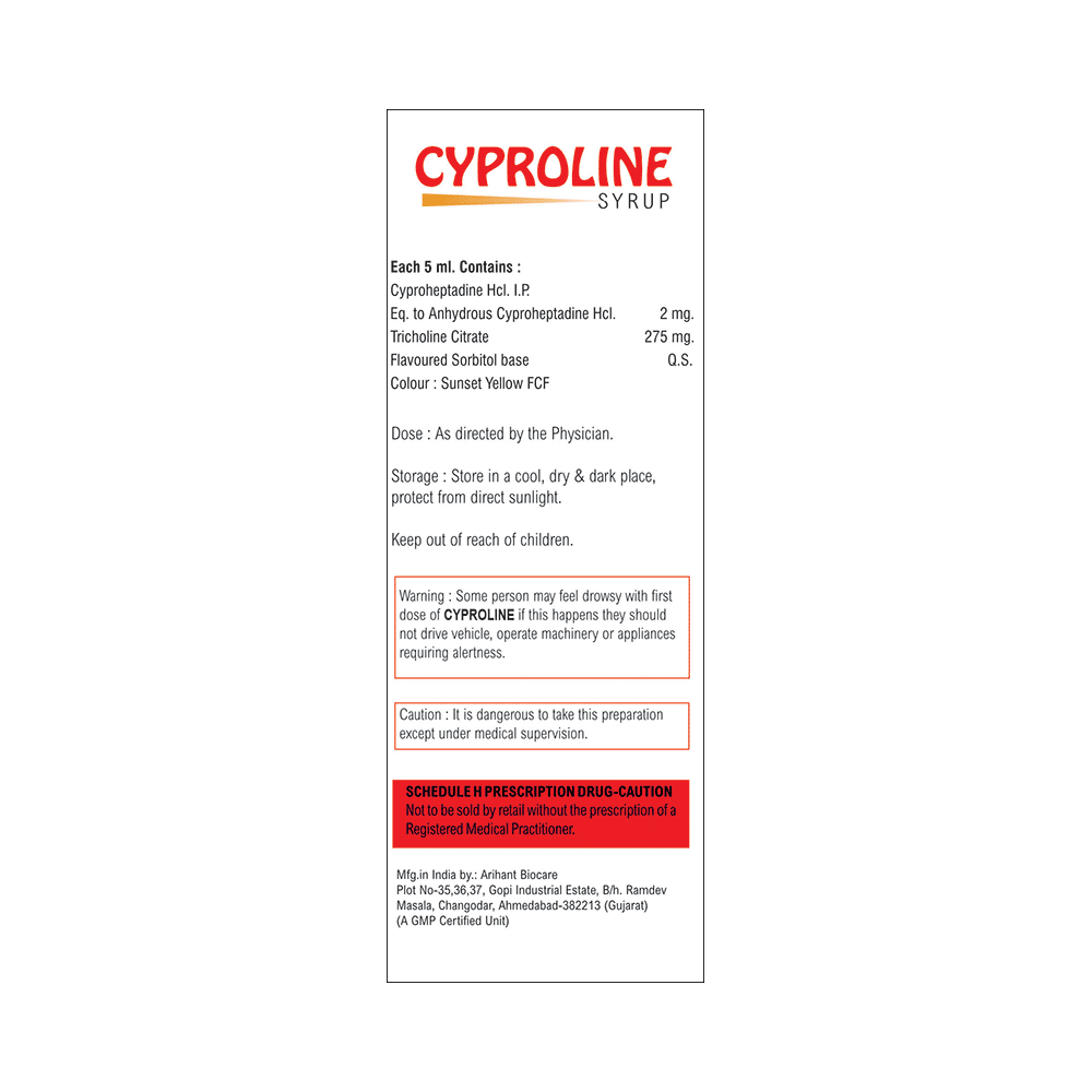 Cyproline Syrup Sugar Free - Image 2