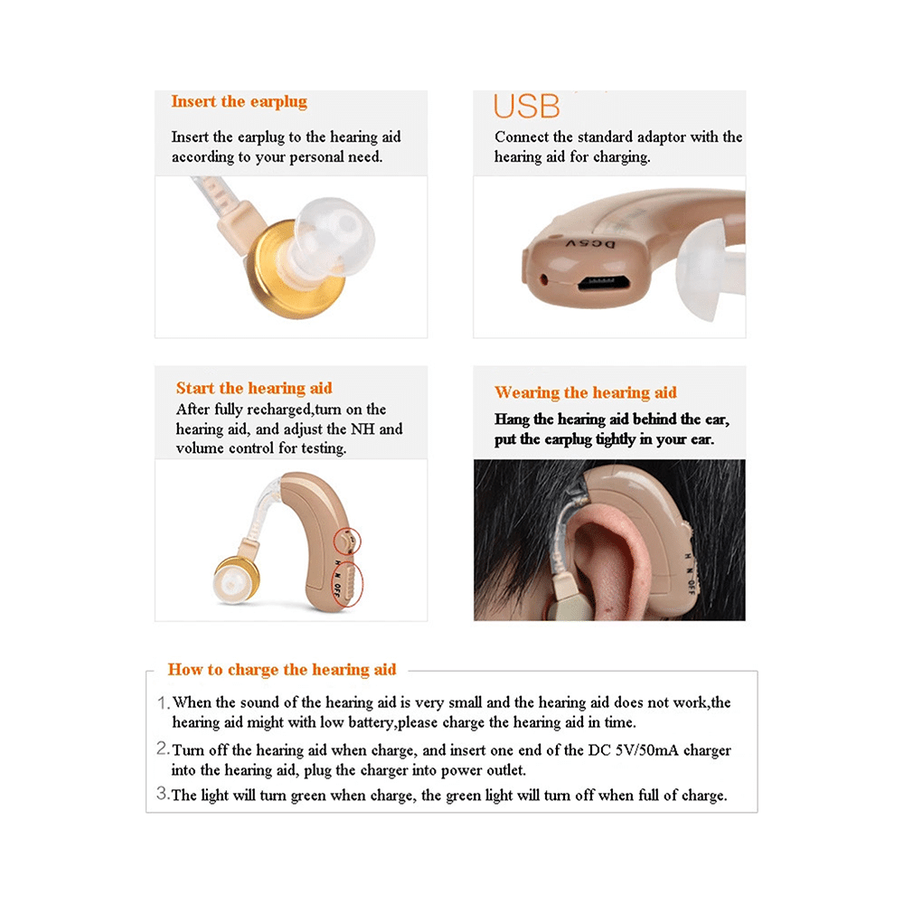 Axon C-109 Hearing Aid Beige - Image 3
