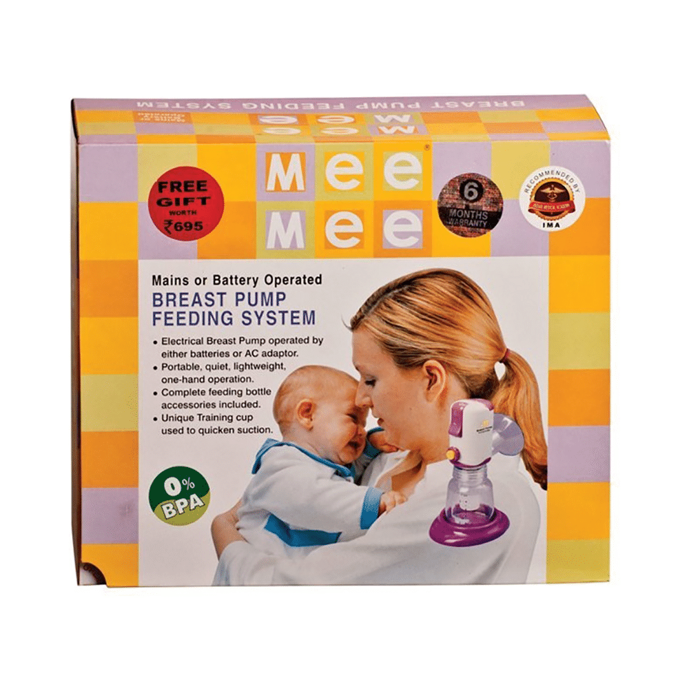 Mee Mee Breast Pump Feeding System Green - Image 1