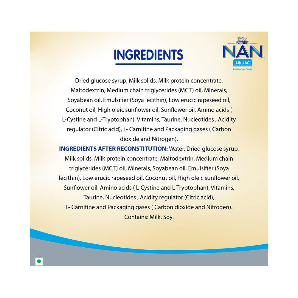Nestle NAN LO-LAC Infant Formula Powder (Bag in Box Pack Powder - Image 5