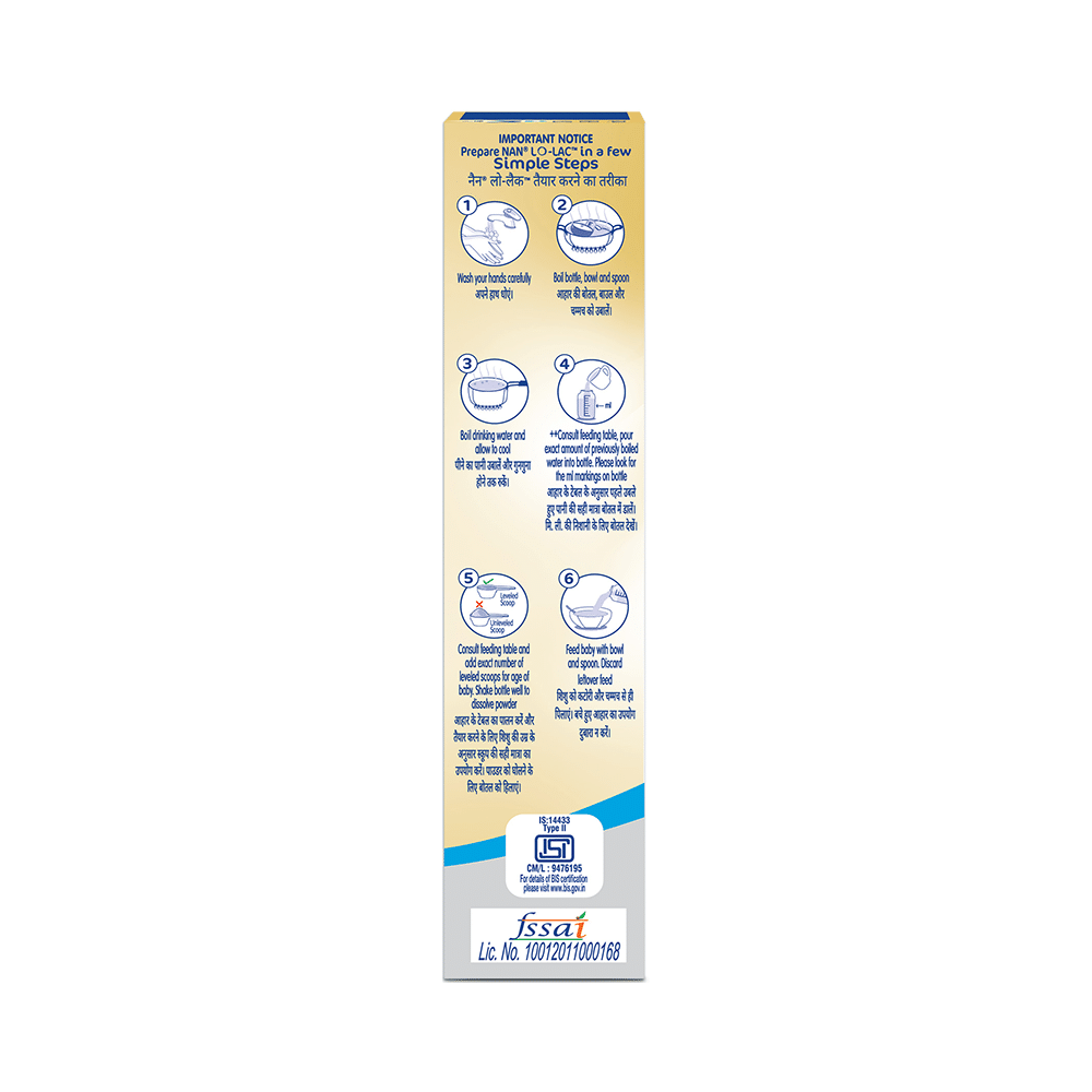 Nestle NAN LO-LAC Infant Formula Powder (Bag in Box Pack Powder - Image 4