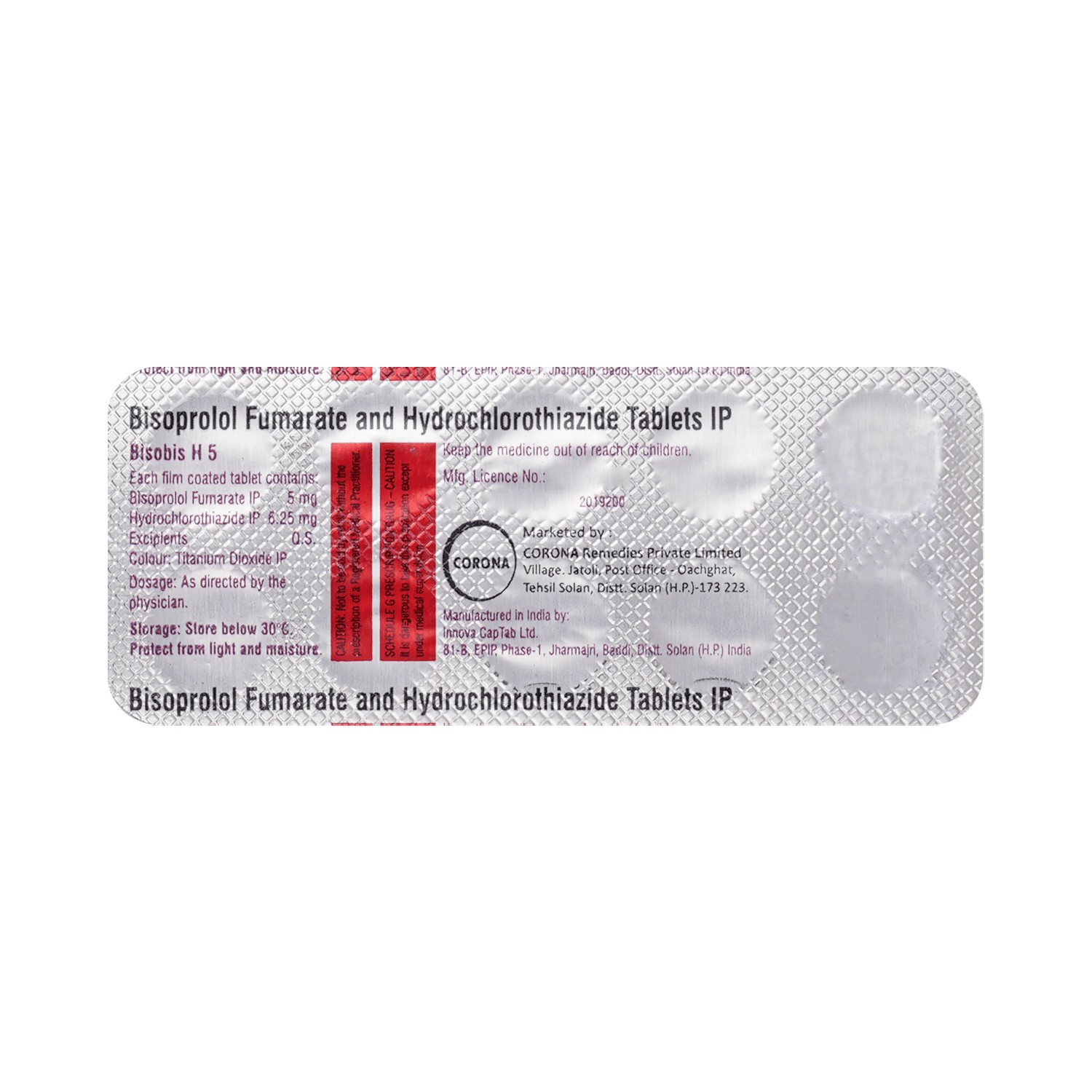 Bisobis H 5mg/6.25mg Tablet - Image 3