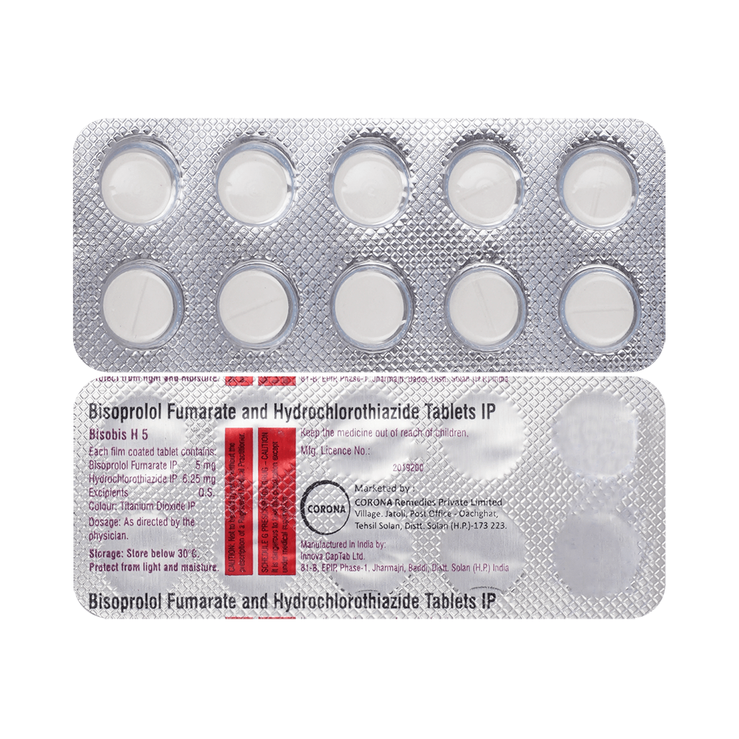 Bisobis H 5mg/6.25mg Tablet - Image 1