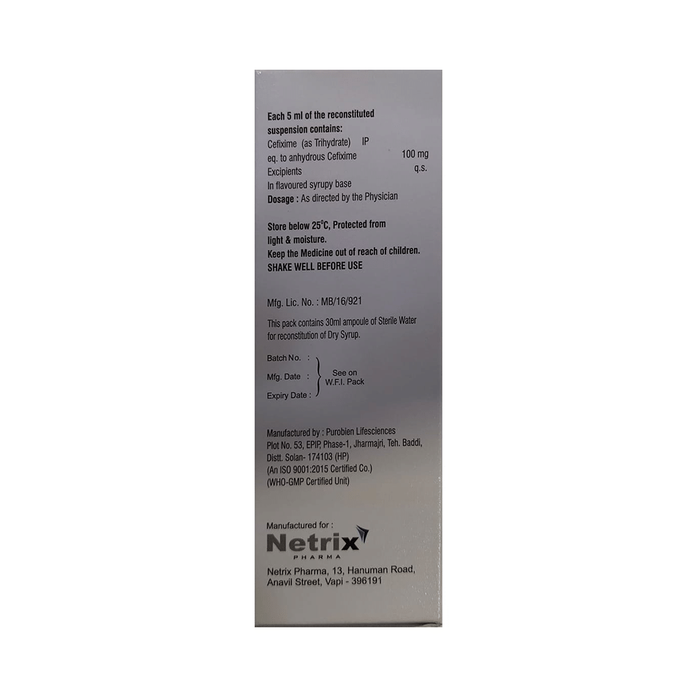 Cefinet 100 Dry Syrup - Image 2