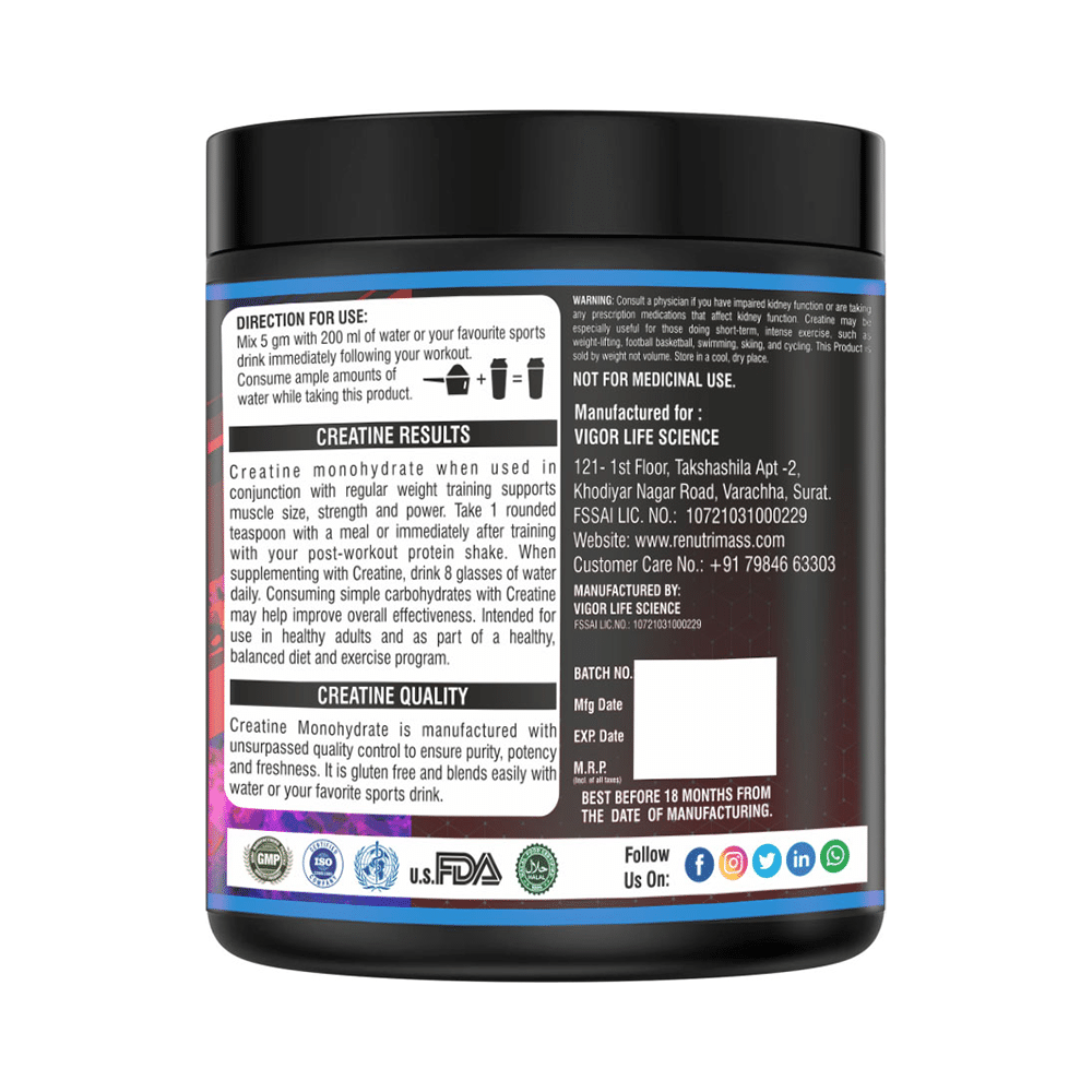 Re Nutri Mass Creatine 5000mg Powder - Image 2