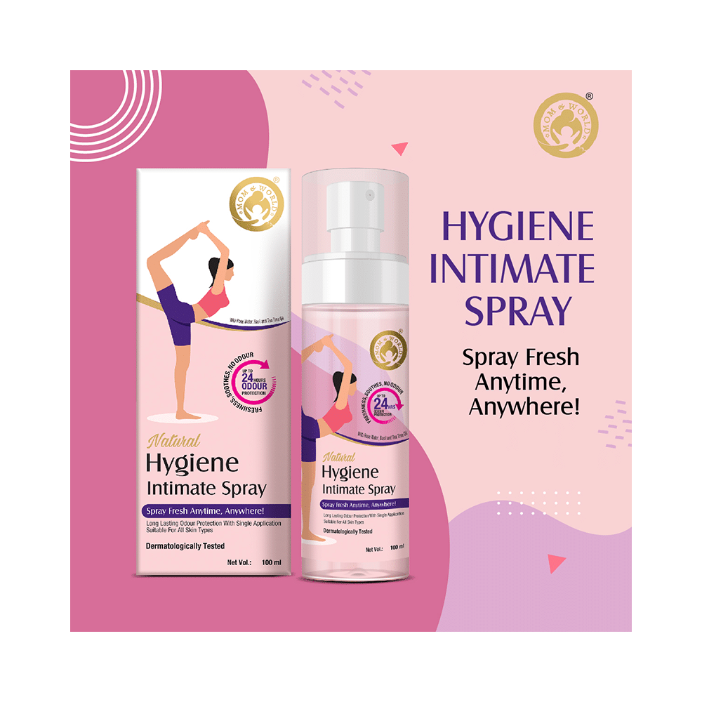 Mom & World Combo Pack of Reusable Menstrual Cup Large, Natural Hygiene Intimate Spray 100ml and Intimate Foaming Hygiene Wash 120ml - Image 7