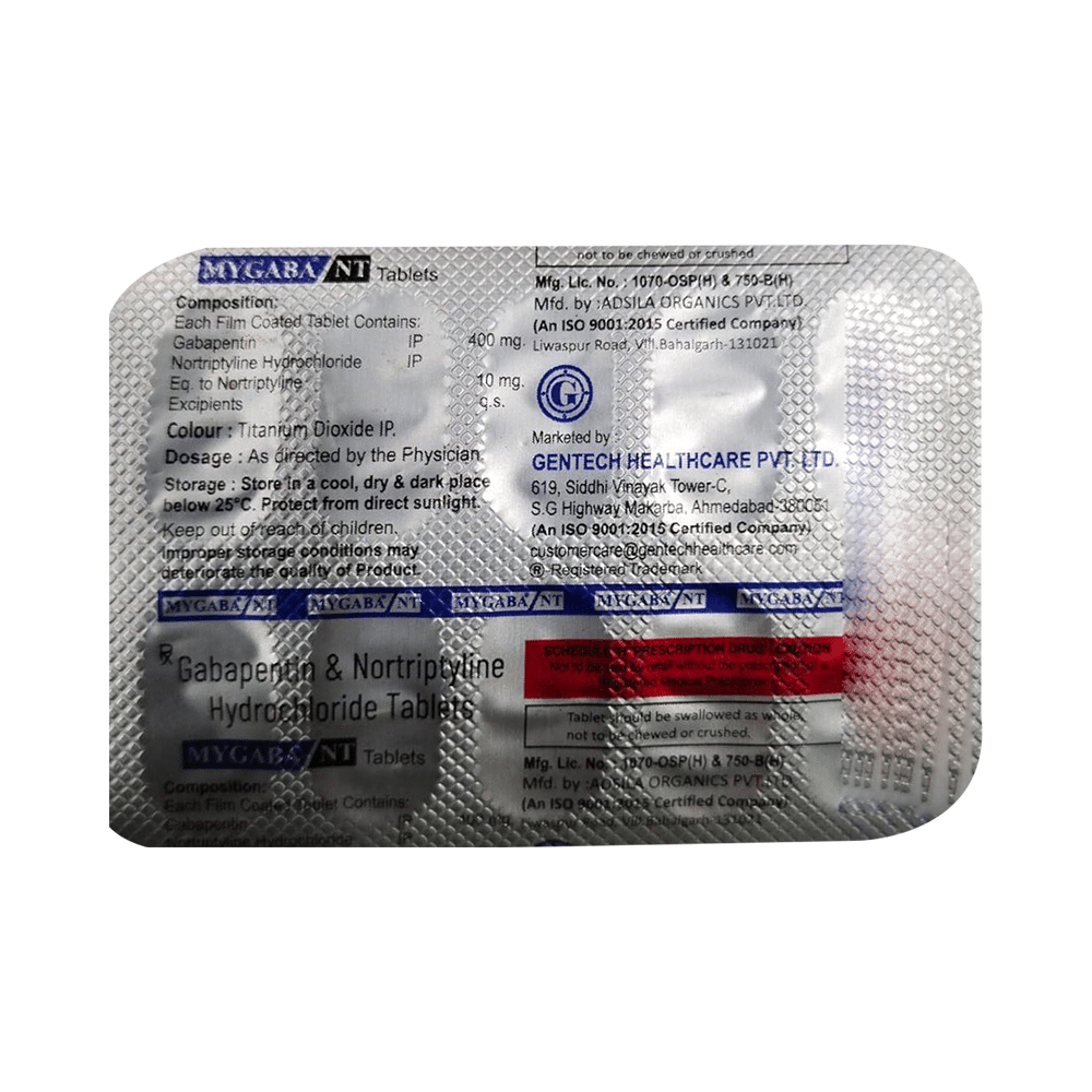 Mygaba NT 400mg/10mg Tablet