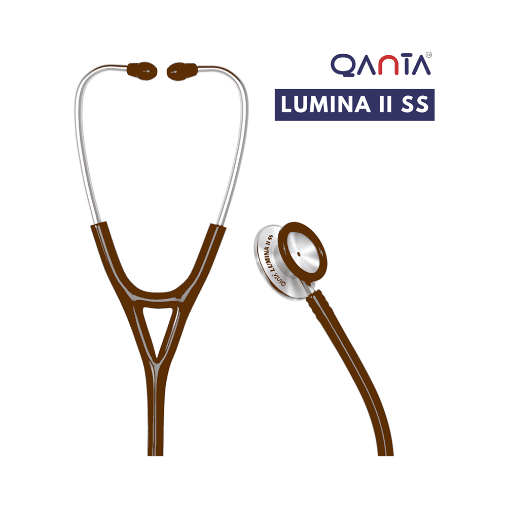 Qanta QA-1040 Stethoscope Lumina II SS With Stainless Steel Chest Piece Brown - Image 3
