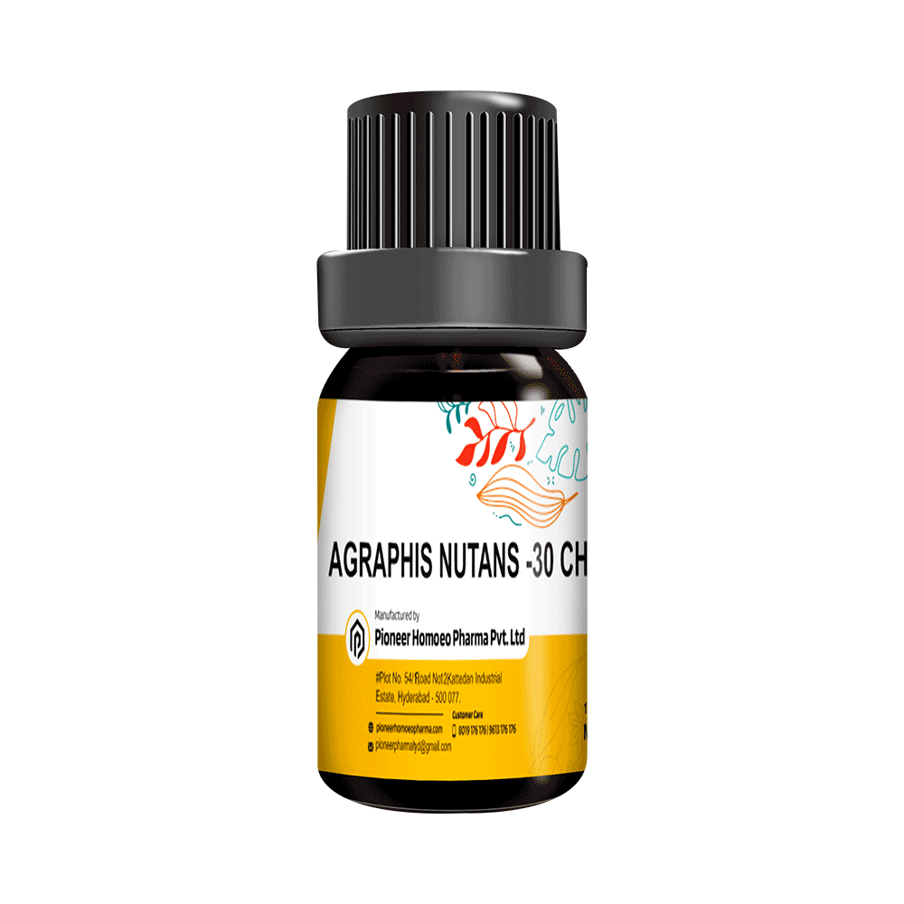 Pioneer Pharma Agraphis Nutans Globules Pellet Multidose Pills 30 CH