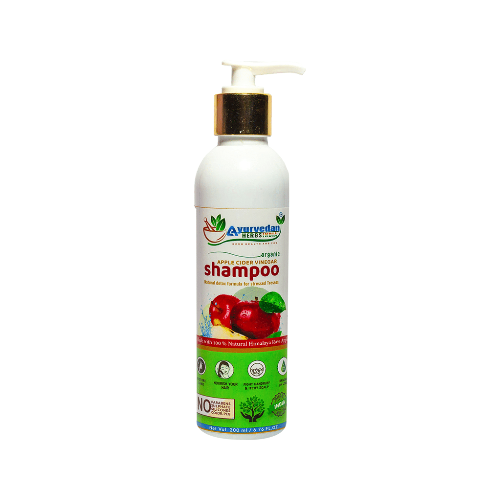 Ayurvedan Herbs India Apple Cider Vinegar Shampoo - Image 1