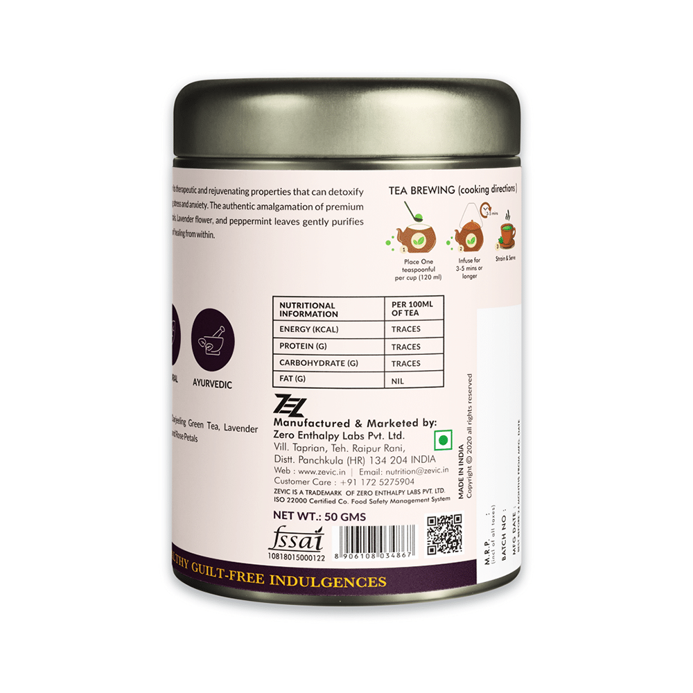 Zevic Lavender Rose Tea Natural Herbal Tea - Image 3
