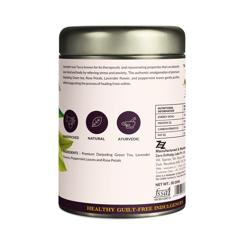 Zevic Lavender Rose Tea Natural Herbal Tea - Image 2