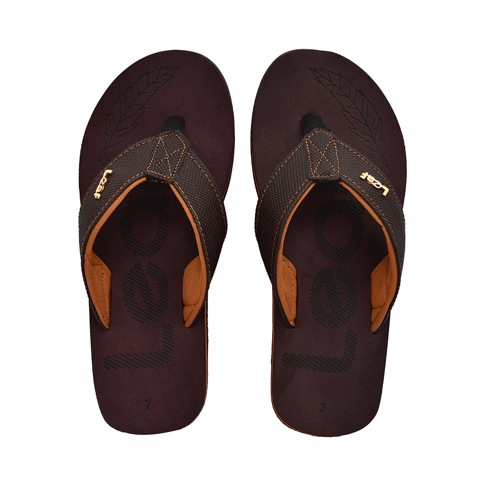 Leaf Footwear Leaf Flat Feet & Weight Distribution Slippers Brown 7