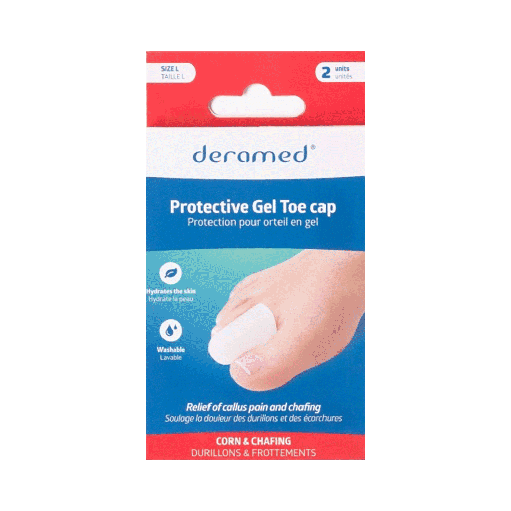 Deramed Protective Gel Toe Cap Large - Image 1