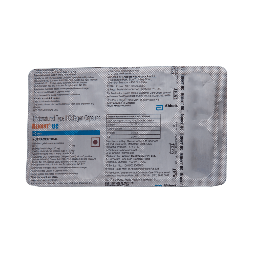 Rejoint UC Undenatured Type II Collagen Capsule - Image 5