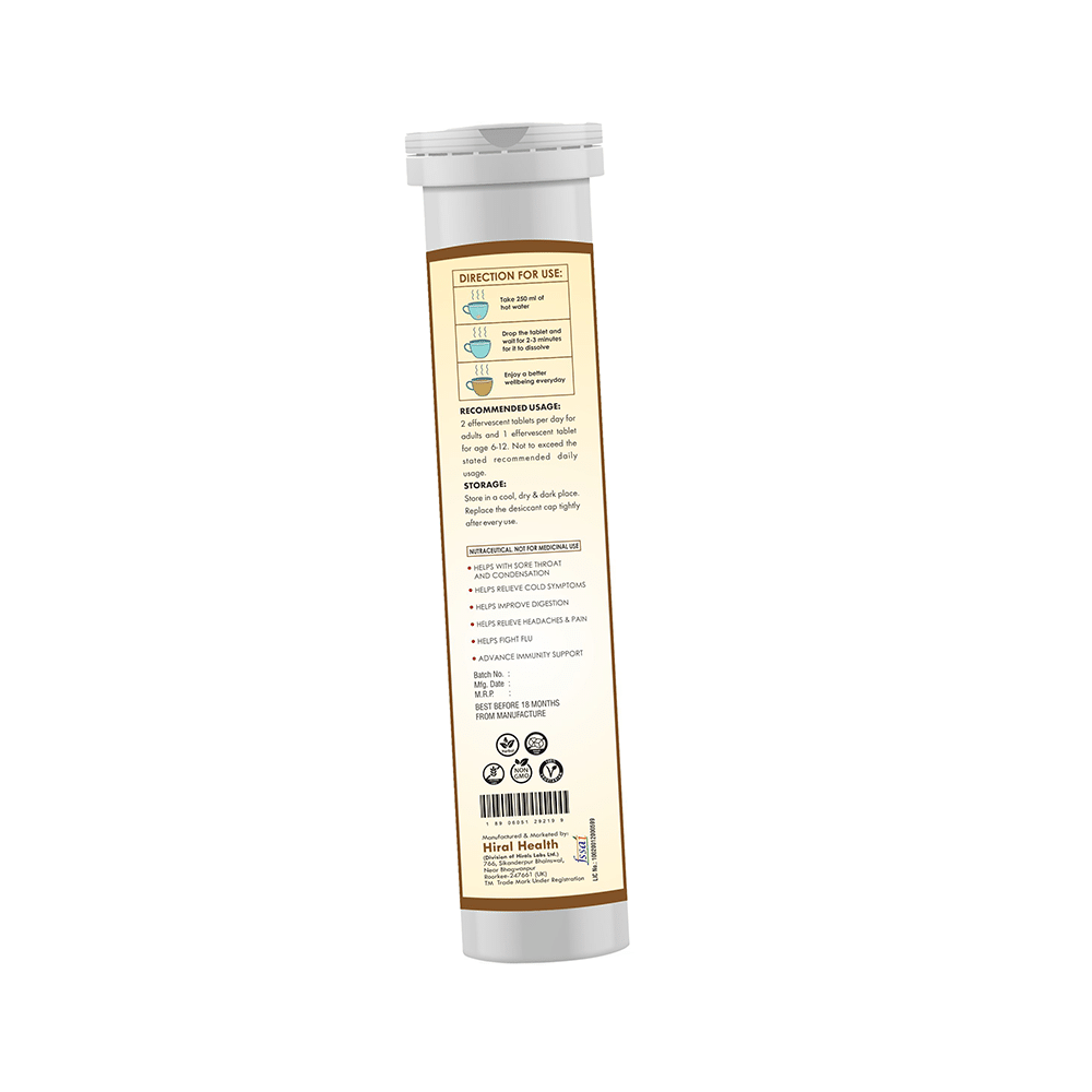 Hiral Health IB Kadha Effervescent Tablet Lemon - Image 2