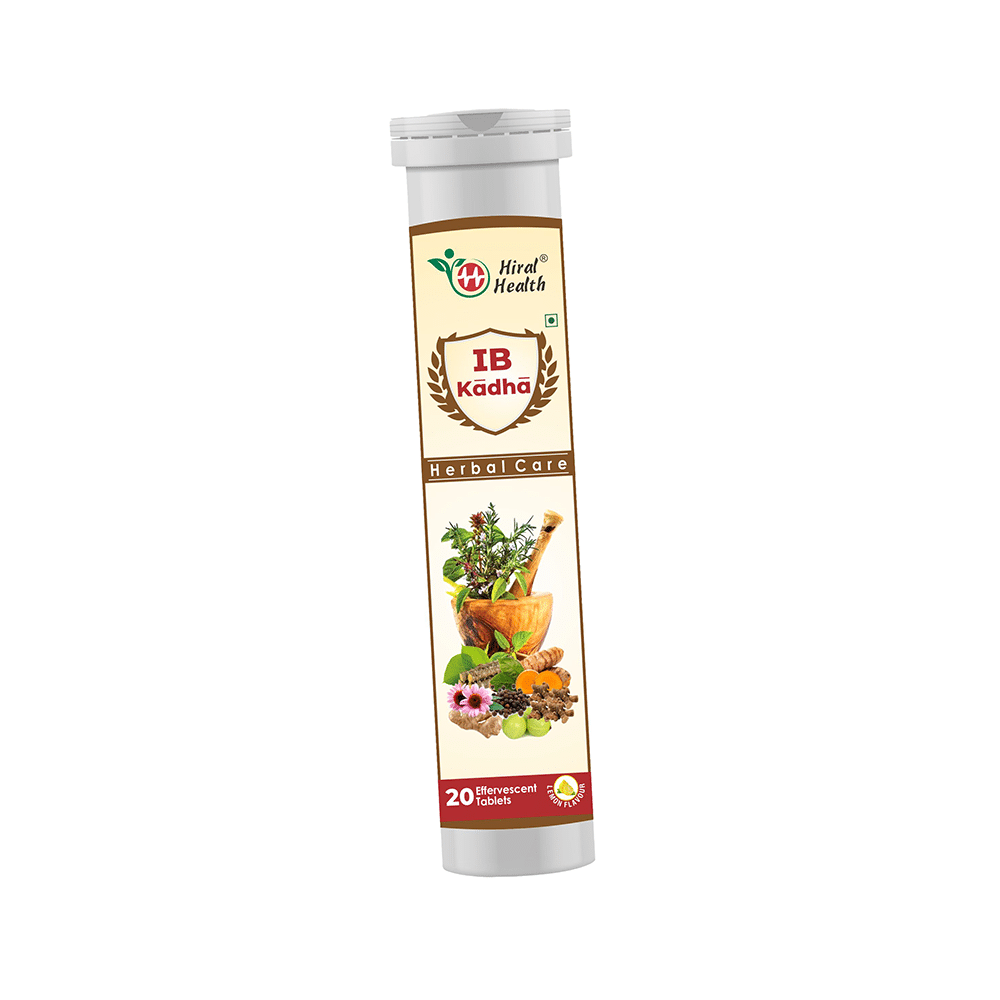 Hiral Health IB Kadha Effervescent Tablet Lemon - Image 1