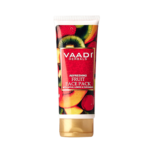 Vaadi Herbals Refreshing Fruit Face Pack with Apple, Lemon & Cucumber - Image 2