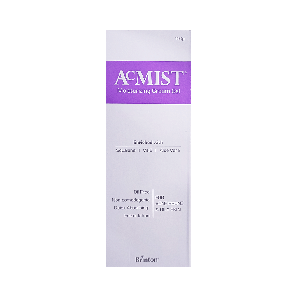 Acmist Moisturising Gel with Squalane, Vitamin E & Aloe Vera | Non-Comedogenic | Derma Care | For Acne Prone & Oily Skin - Image 1