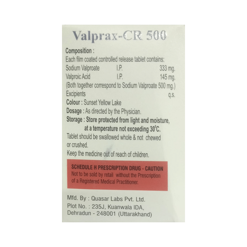 Valprax-CR 500 Tablet - Image 2
