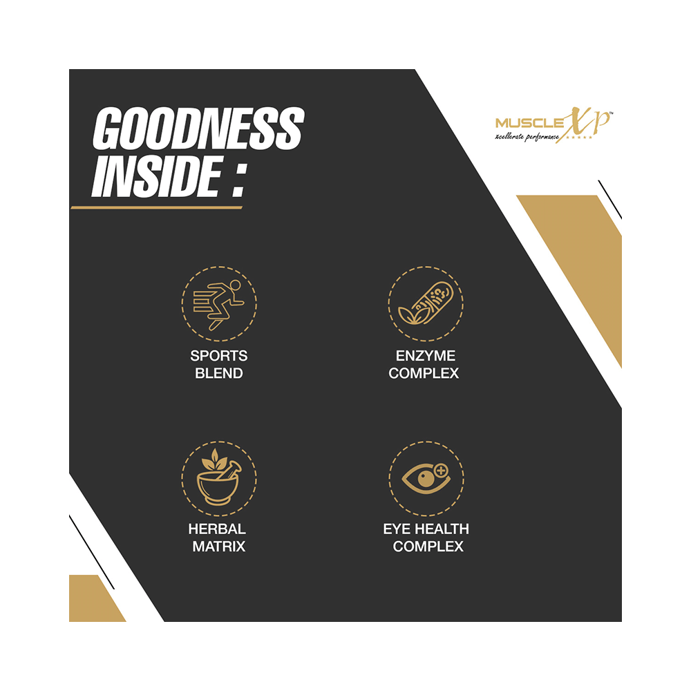 MuscleXP Men Daily Vital Fitness Advanced Formulation with Vitamins, Minerals, Sports Blend, BCAA and Herbal Matrix Tablet (60 Each) - Image 5