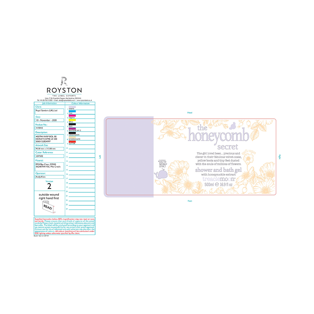 Treaclemoon The Honeycomb Secret Shower and Bath Gel - Image 2