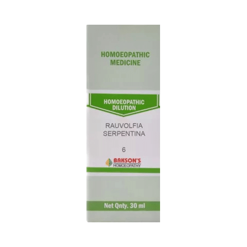 Bakson's Homeopathy Rauvolfia Serpentina Dilution 6