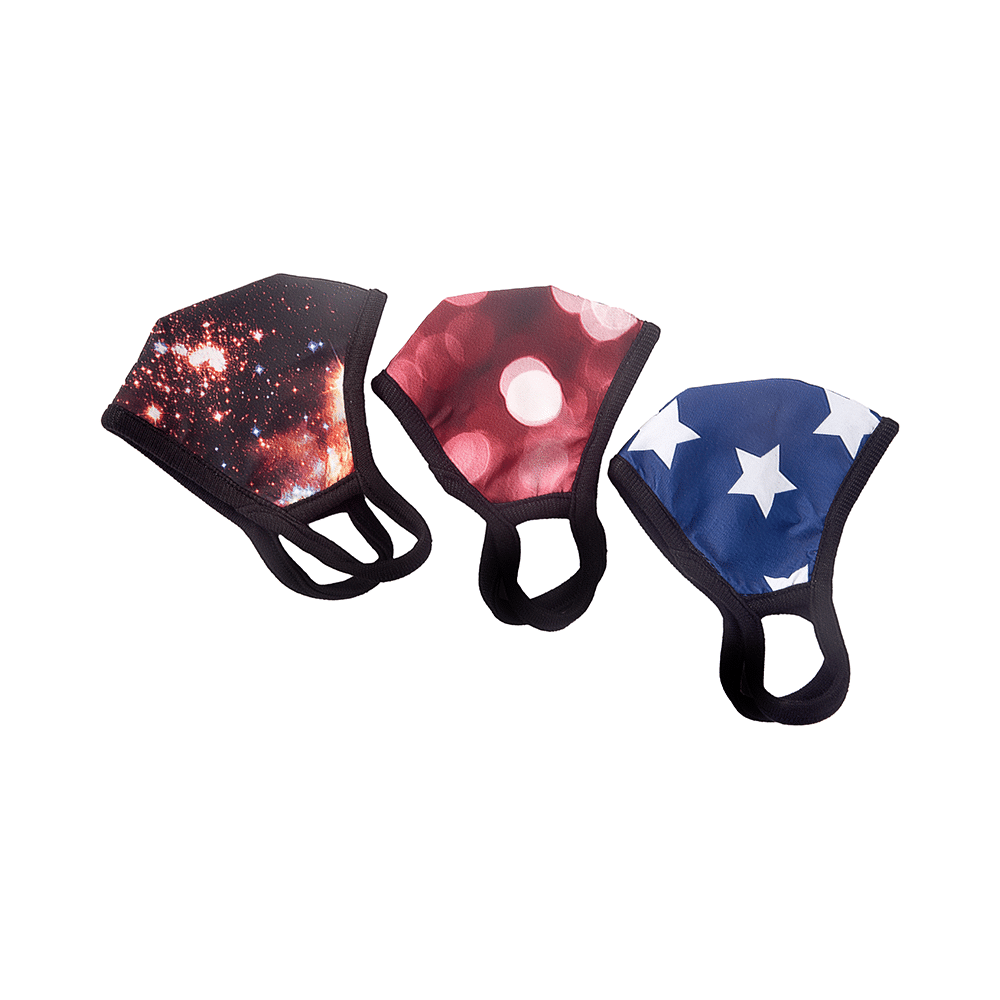 Advind Healthcare Smog-Guard N99 Pollution Mask for Kids Small without Valve Galaxy Design, Star Design & Red Polka Design - Image 1