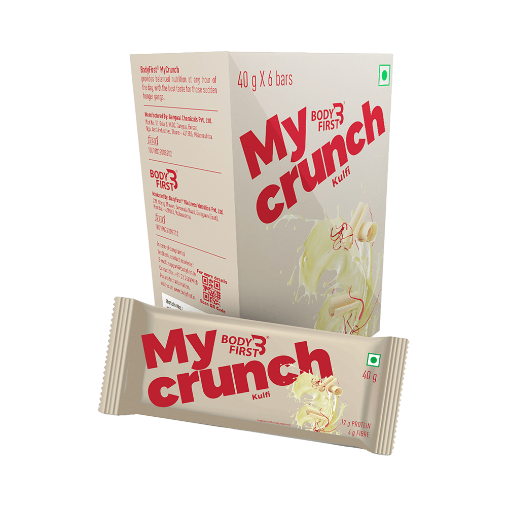 Body First My Crunch Protein Bar (40gm Each) Kulfi - Image 1