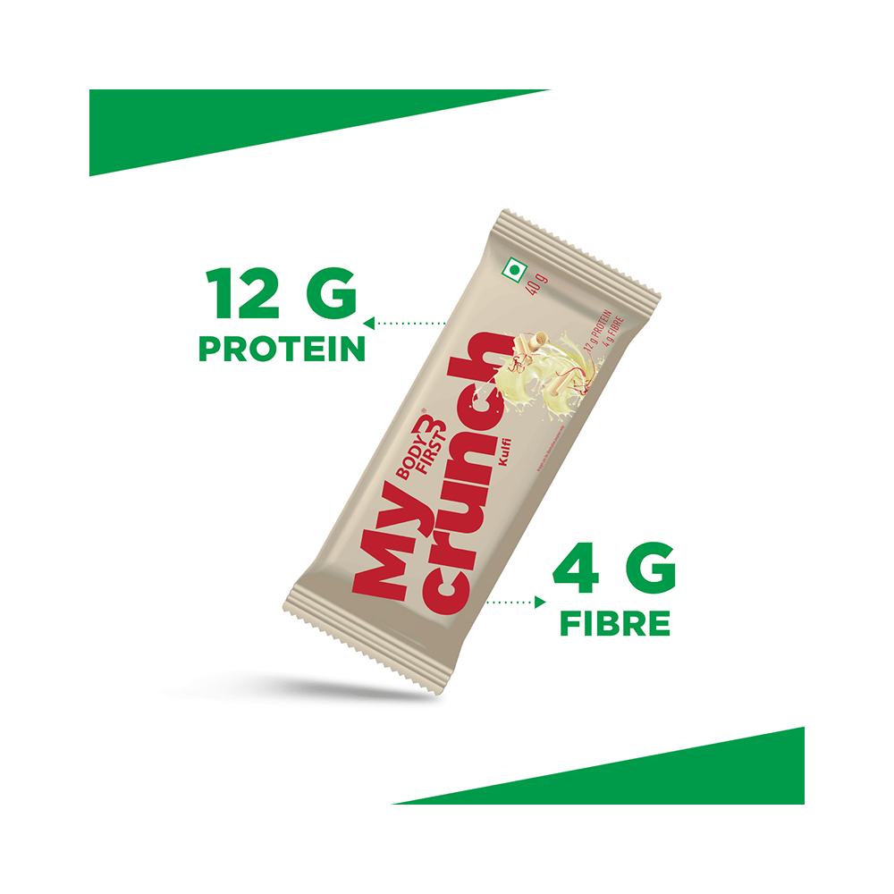 Body First My Crunch Protein Bar (40gm Each) Kulfi - Image 2