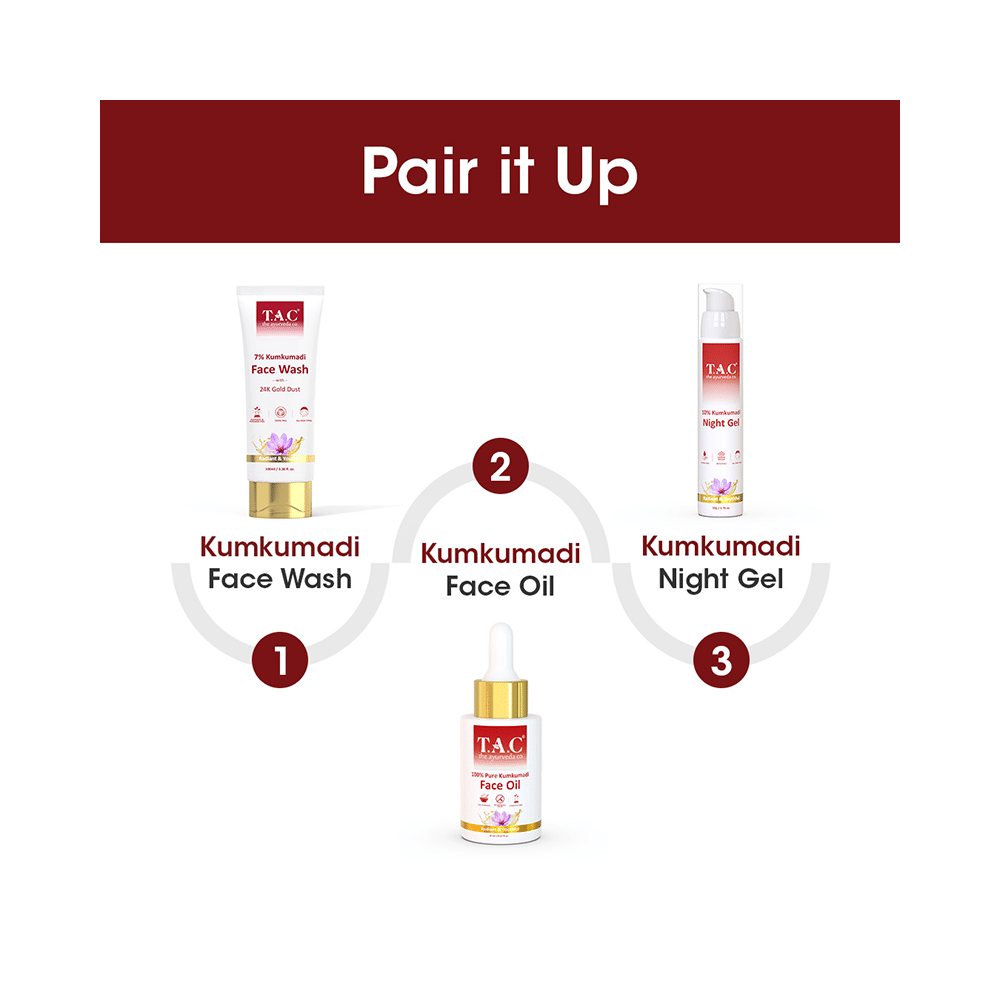 TAC The Ayurveda Co. 100% Pure Kumkumadi Face Oil - Image 7