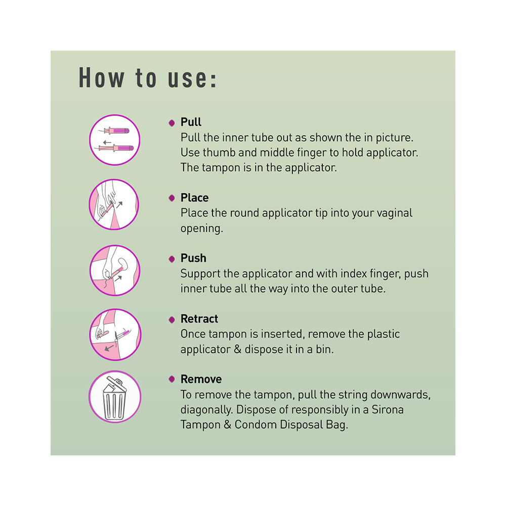 Sirona Premium Applicator Normal Flow Tampons - Image 8