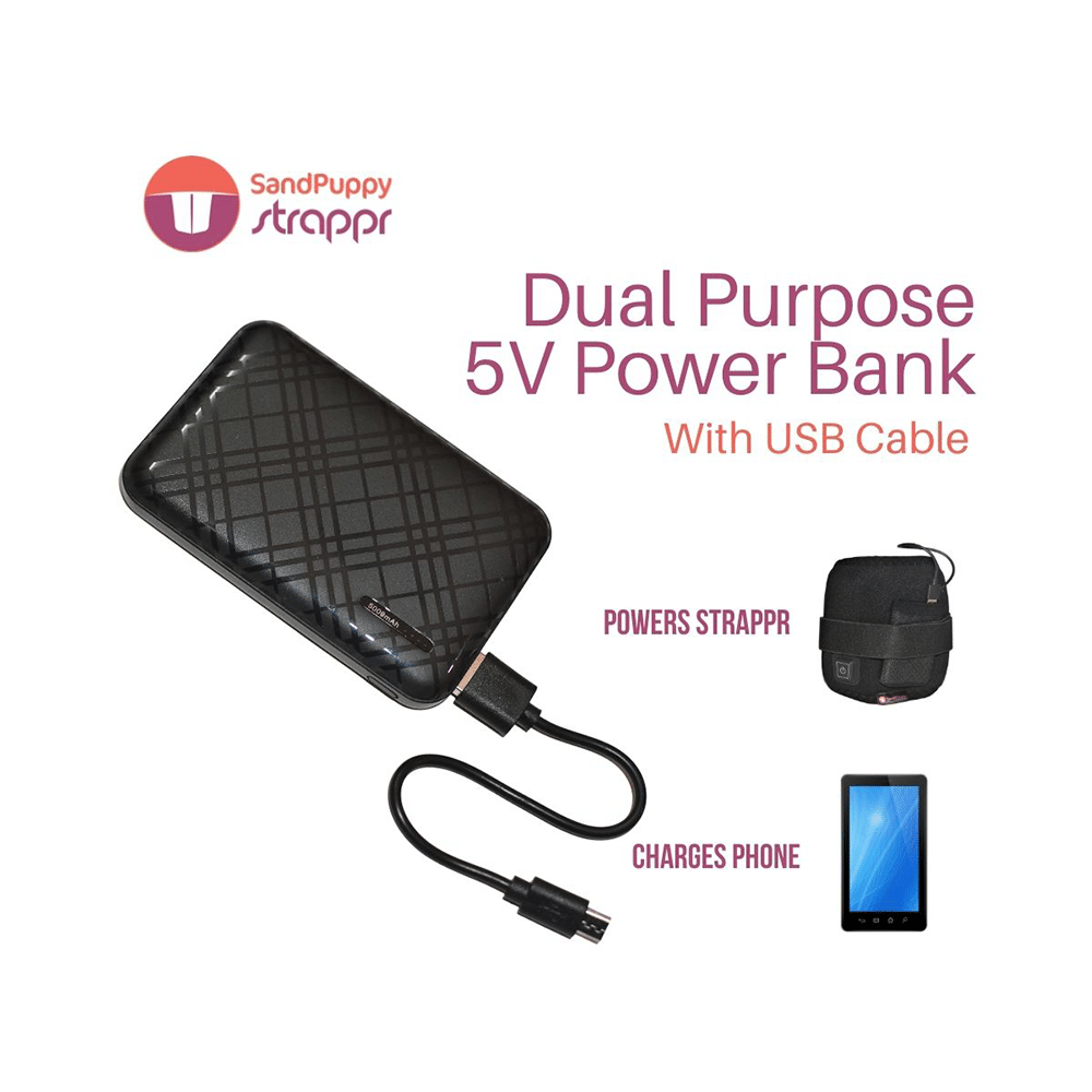 SandPuppy Combo Pack of Coldstrap Cold Compression Therapy Black & Strappr Wireless Joint Pain Relief Medium - Image 2