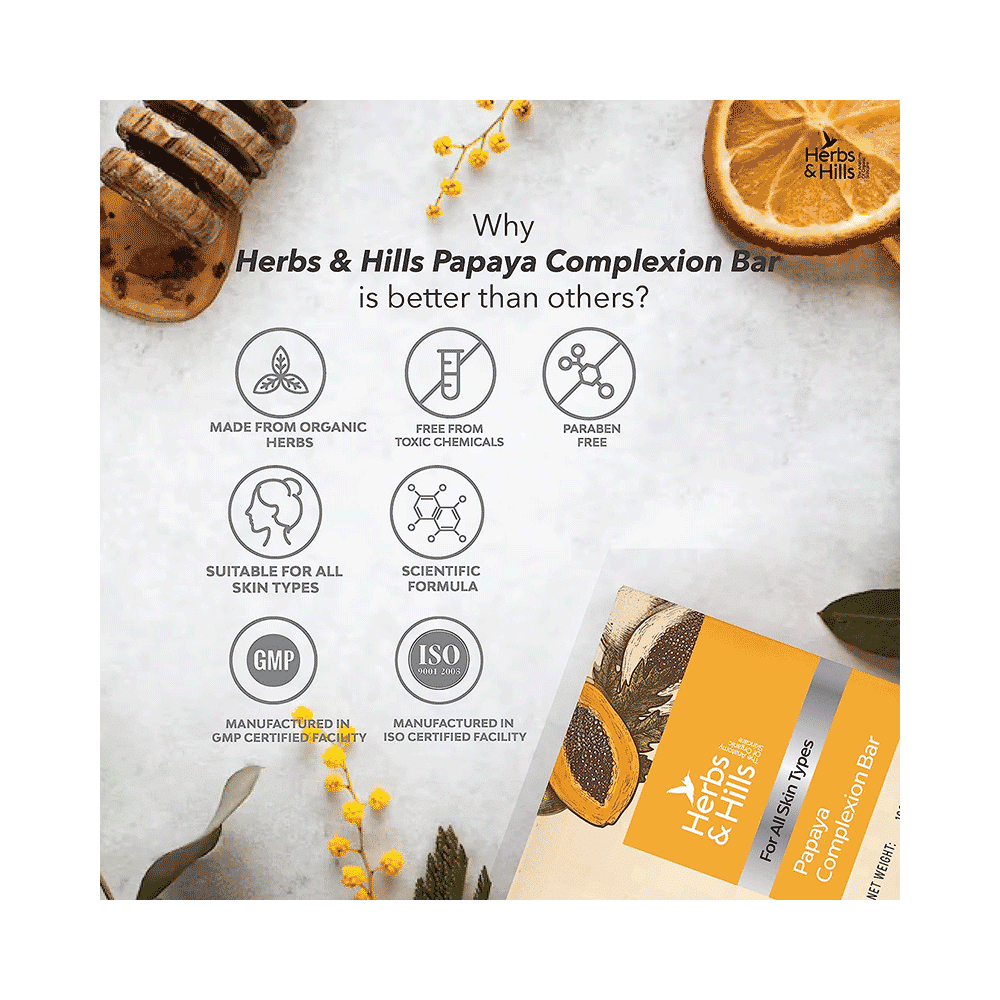 Herbs & Hills Papaya Complexion Soap - Image 4