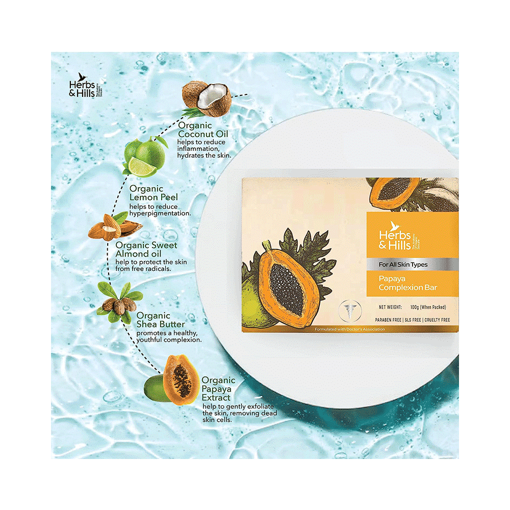 Herbs & Hills Papaya Complexion Soap - Image 5