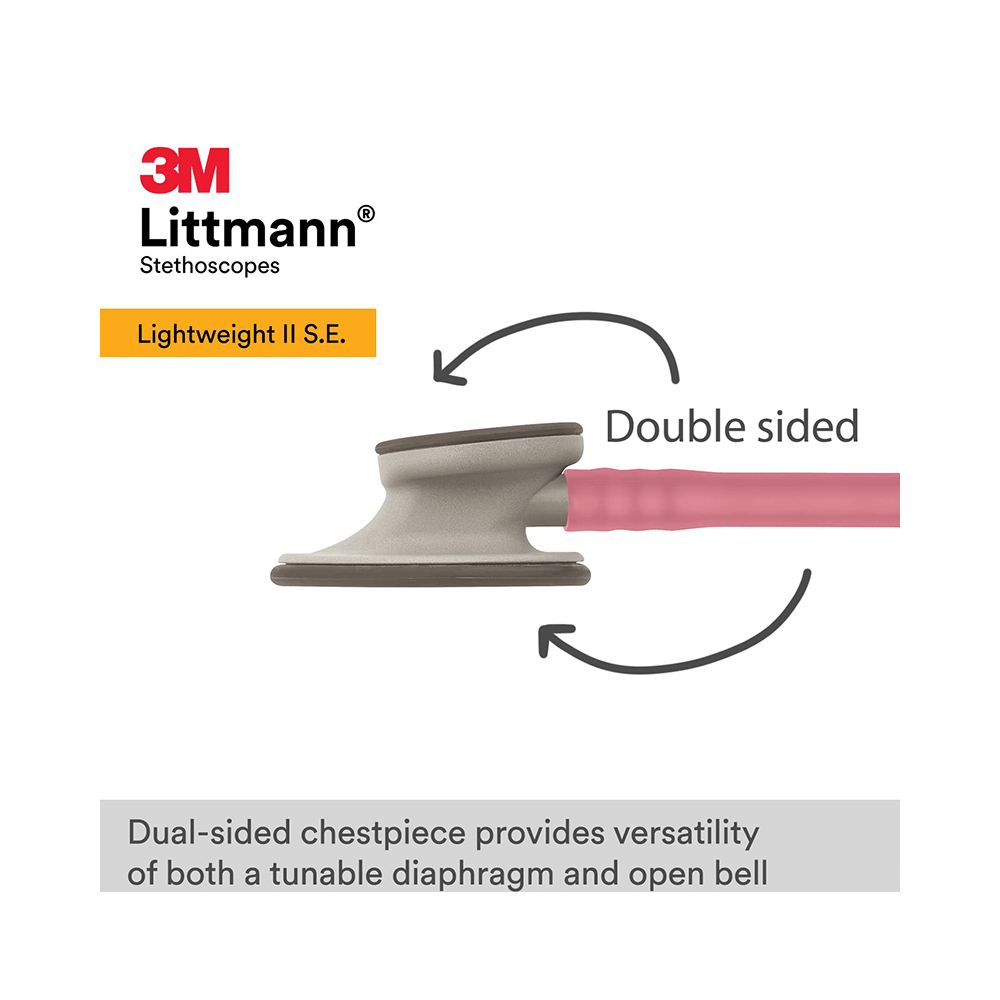 3M Littmann Lightweight II S.E. Stethoscope Pink Tube - Image 3