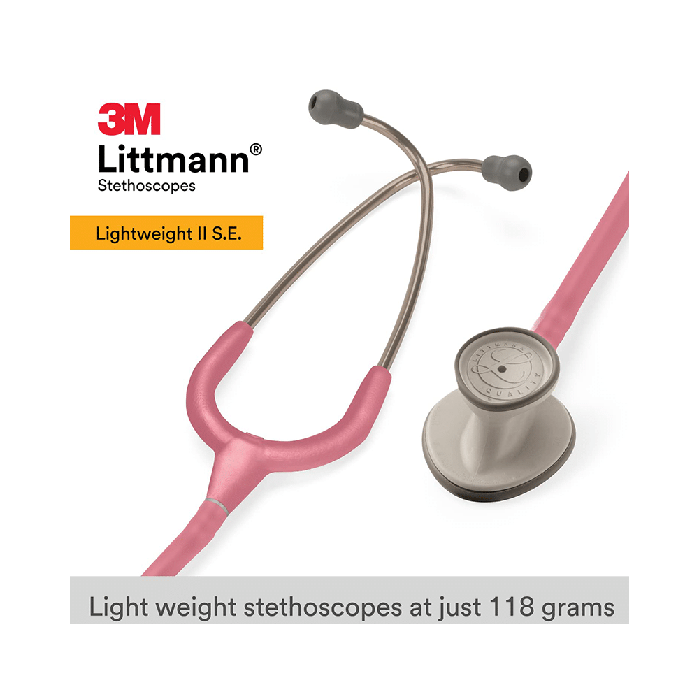 3M Littmann Lightweight II S.E. Stethoscope Pink Tube - Image 2