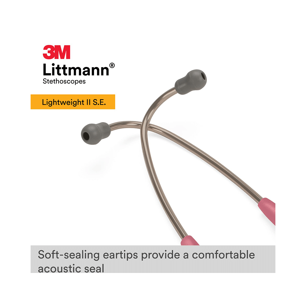 3M Littmann Lightweight II S.E. Stethoscope Pink Tube - Image 5