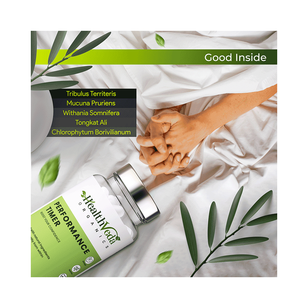 Health Veda Organics Performance Timer for Men Veg Capsule - Image 8