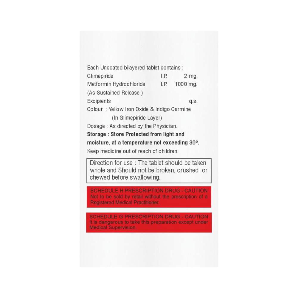 Mexfib G Forte 2mg/1000mg Tablet - Image 2