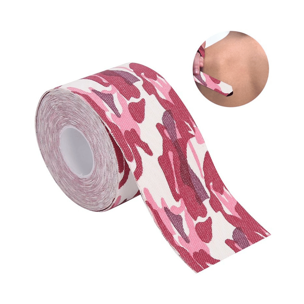 Healthtrek Printed Kinesiology Tape for Physiotherapy Pink - Image 2