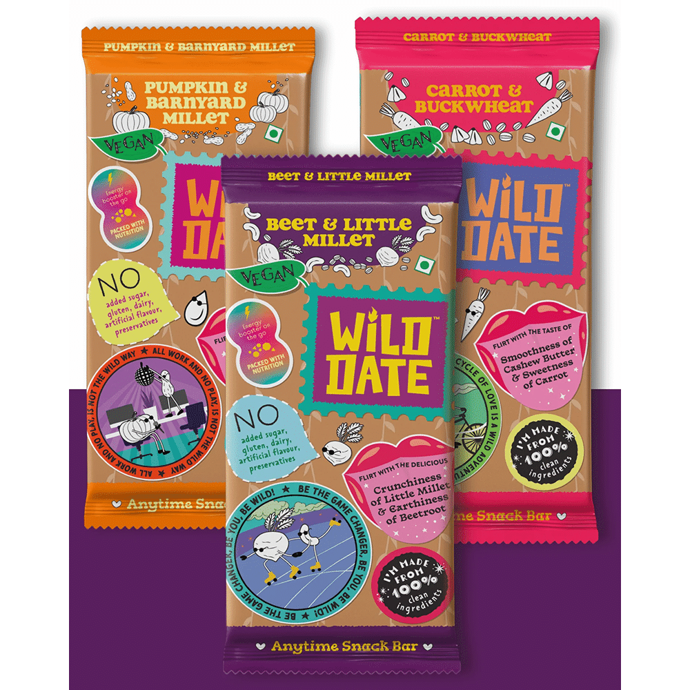 Wild Date Assorted Vegan Anytime Snack Bar (40gm Each) - Image 5