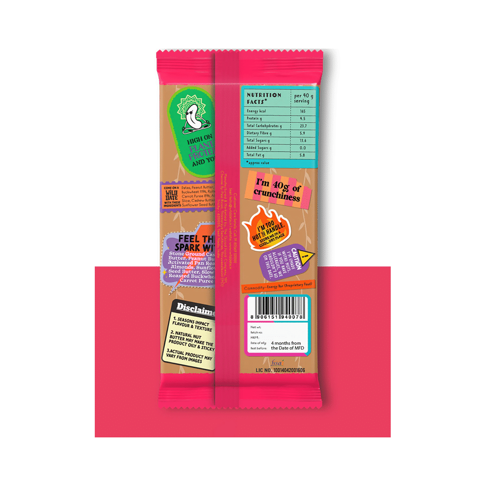 Wild Date Assorted Vegan Anytime Snack Bar (40gm Each) - Image 4