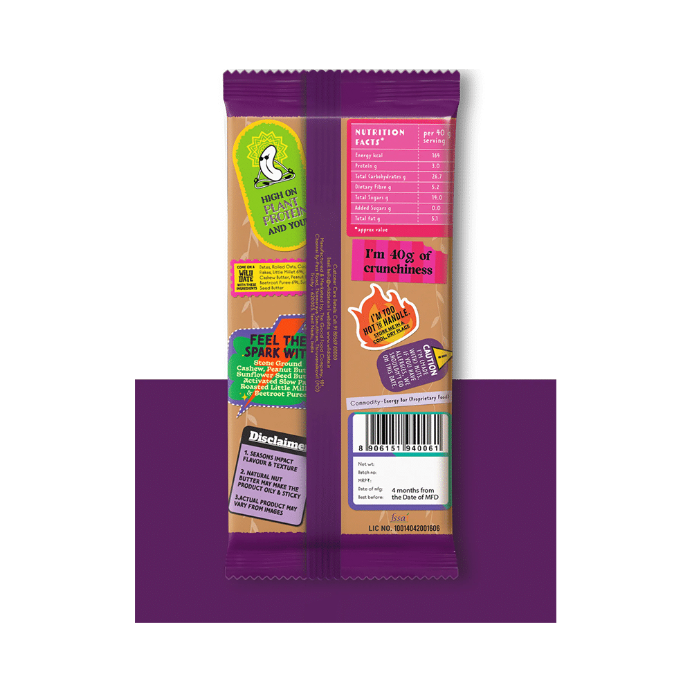 Wild Date Assorted Vegan Anytime Snack Bar (40gm Each) - Image 2